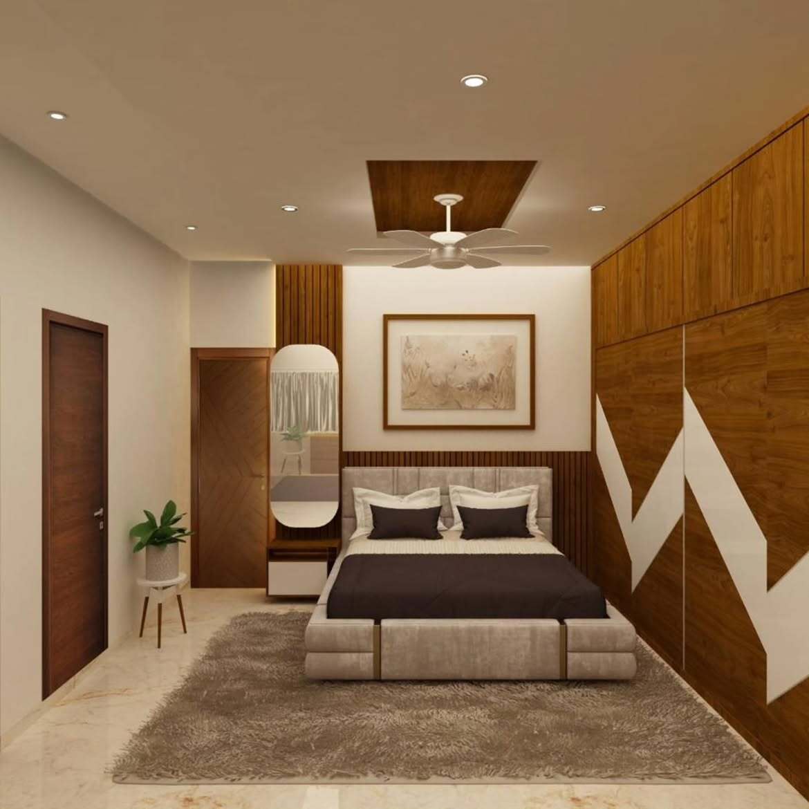 Finished interior by Golden Key Infra-Tech