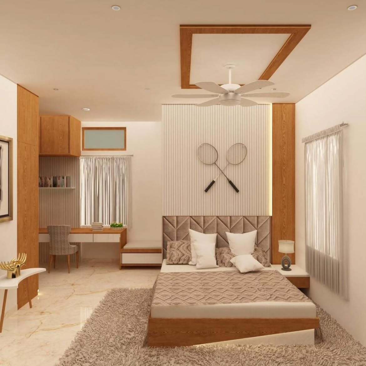 Finished interior by Golden Key Infra-Tech