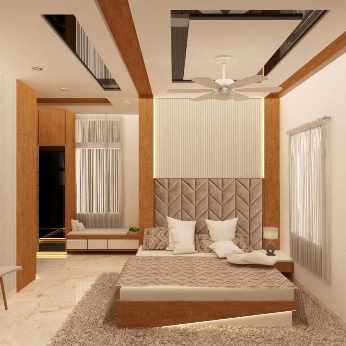 Finished interior by Golden Key Infra-Tech